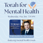 “Torah for Mental Health” with Rabbi Dr. Tal Sessler