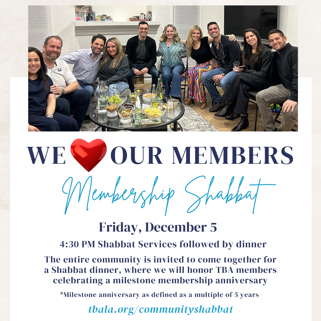 Membership Shabbat Community Shabbat Dinner