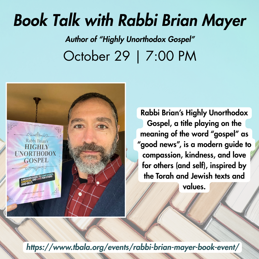 "Highly Unorthodox Gospel" Book Talk with Rabbi Brian Mayer
