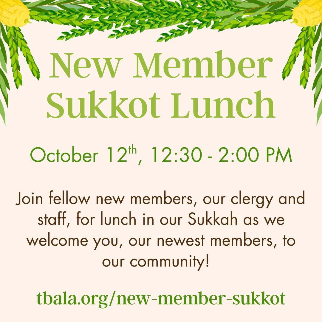 New Member Sukkot Lunch