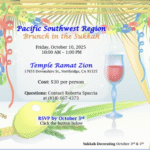 Sisterhood PSW Region Sukkah Event