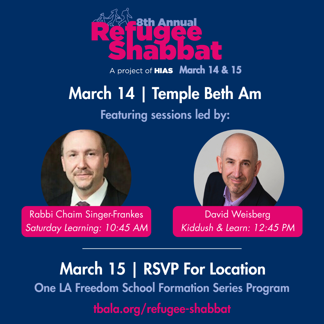 Refugee Shabbat Learning