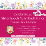 Celebrate at Sisterhood's Year-end Event Summertime Supper