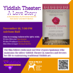 "Yiddish Theater: A Love Story" Screening