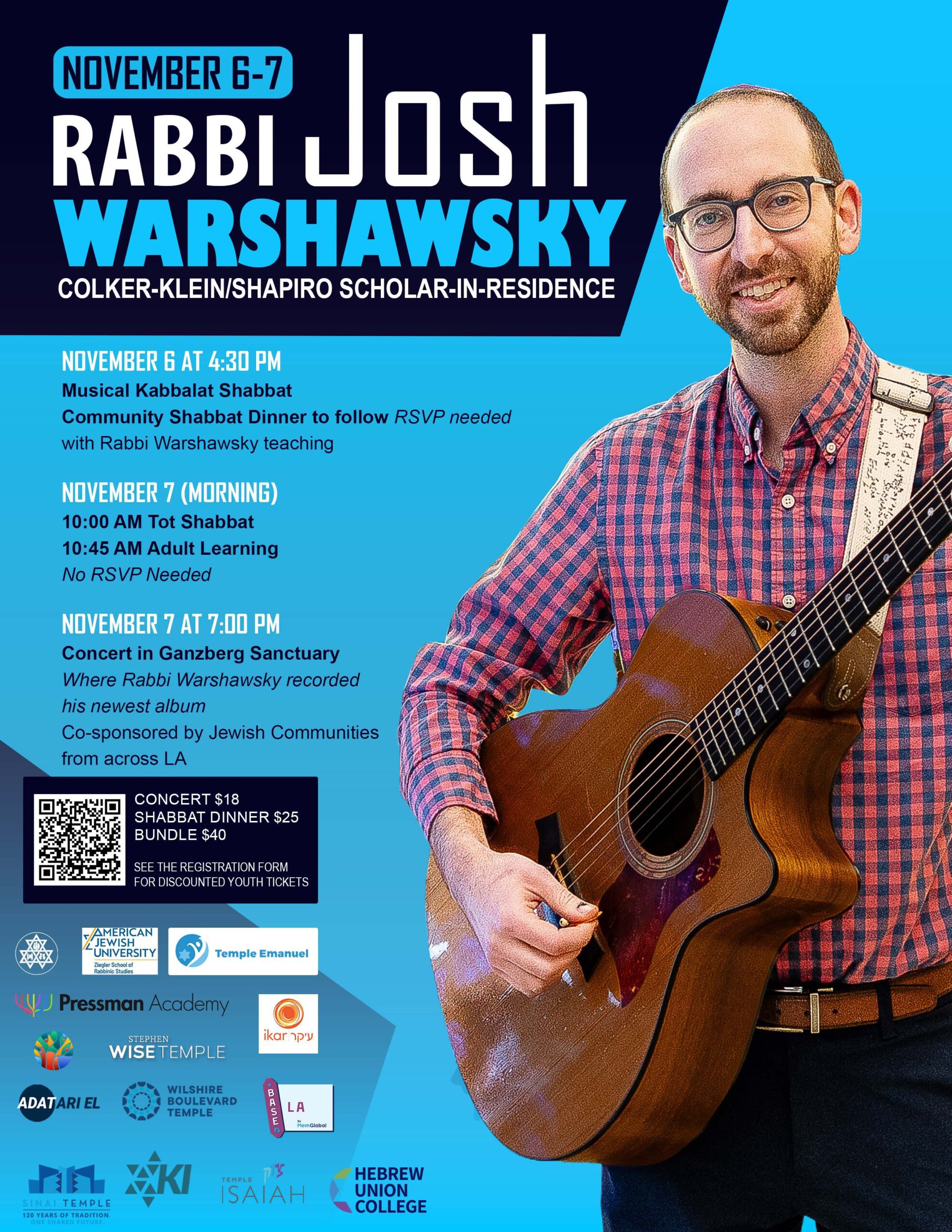 Community Shabbat Dinner with Rabbi Josh Warshawsky